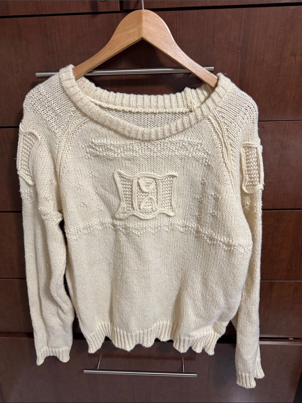 Cream Cable-Knit Women's Sweater - Classic Pullover